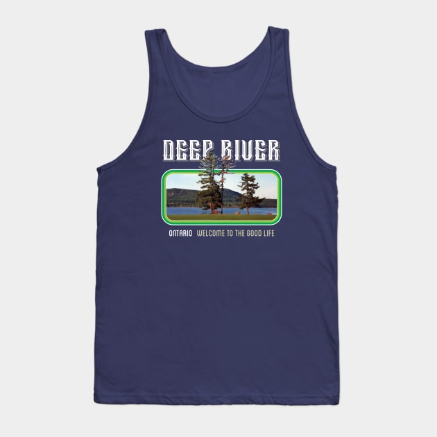 Centennial Rock Deep River (retro view) Tank Top by MrMikeBax